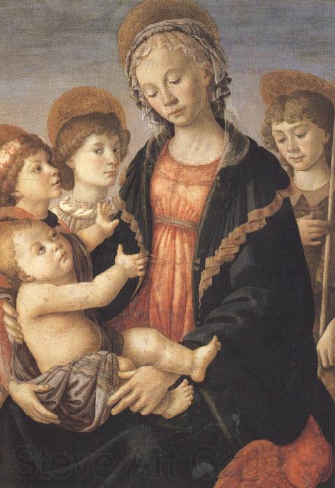 Sandro Botticelli Madonna and Child with St John and two Saints (mk36)